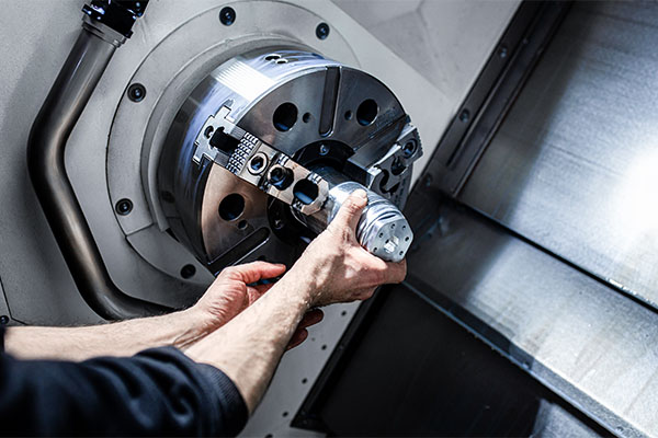 28 lathe turning metal part