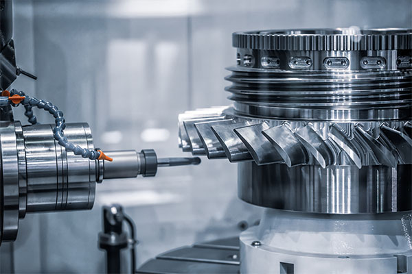 49 lathe turning metal part