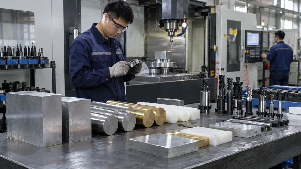Metal and engineering plastic stock options for CNC machining