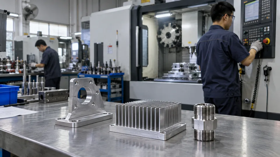 CNC machined parts used across industrial applications