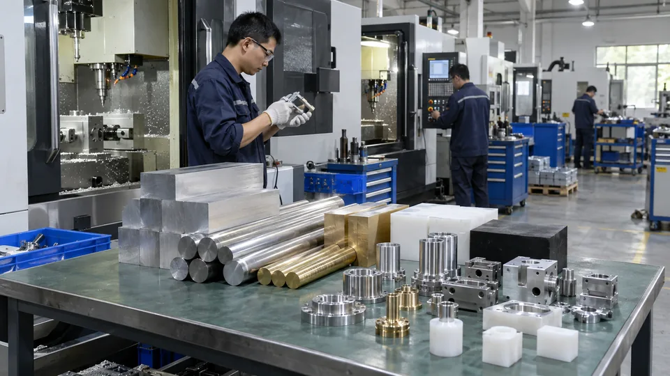 Material options for custom CNC components