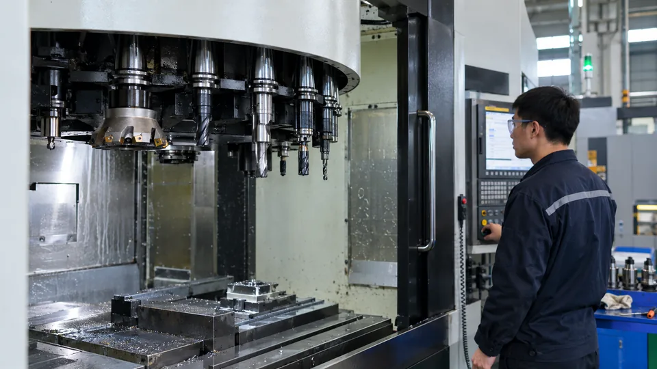 Automatic tool change equipment supporting CNC production