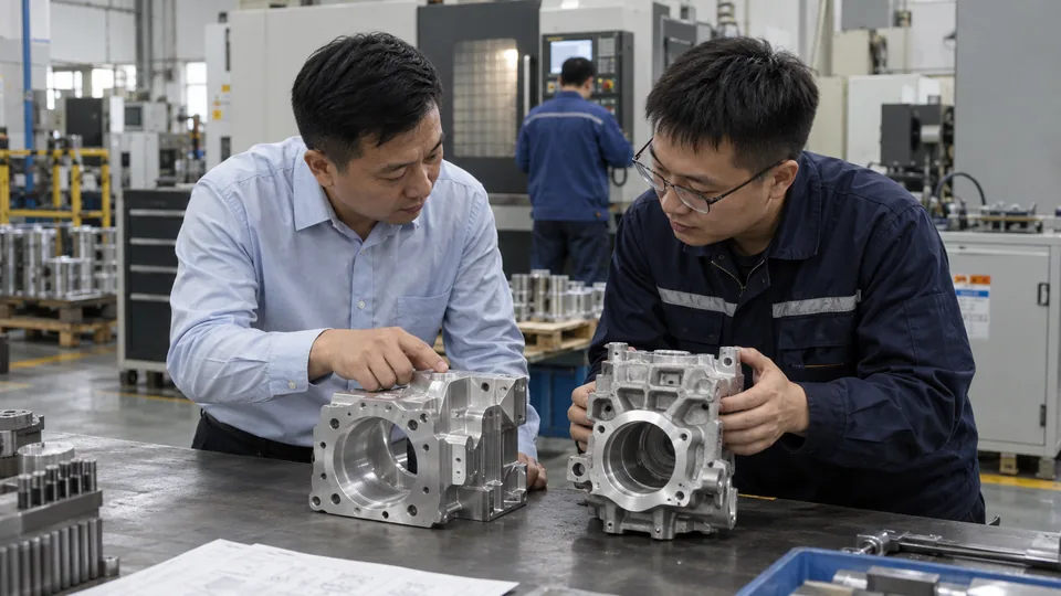 Buyer comparing machining benefits against another process