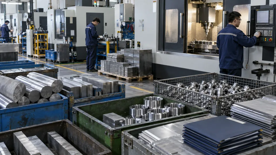 Material lot traceability from stock to finished parts